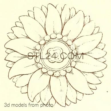Розетки (ROSETTE_1370 -  | 3D model 3DSMAX / OBJ / STL) 3D модель для ЧПУ станка